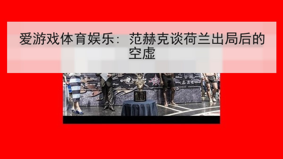 爱游戏体育娱乐: 范赫克谈荷兰出局后的空虚 爱游戏体育娱乐: 范赫克谈荷兰出局后的空虚